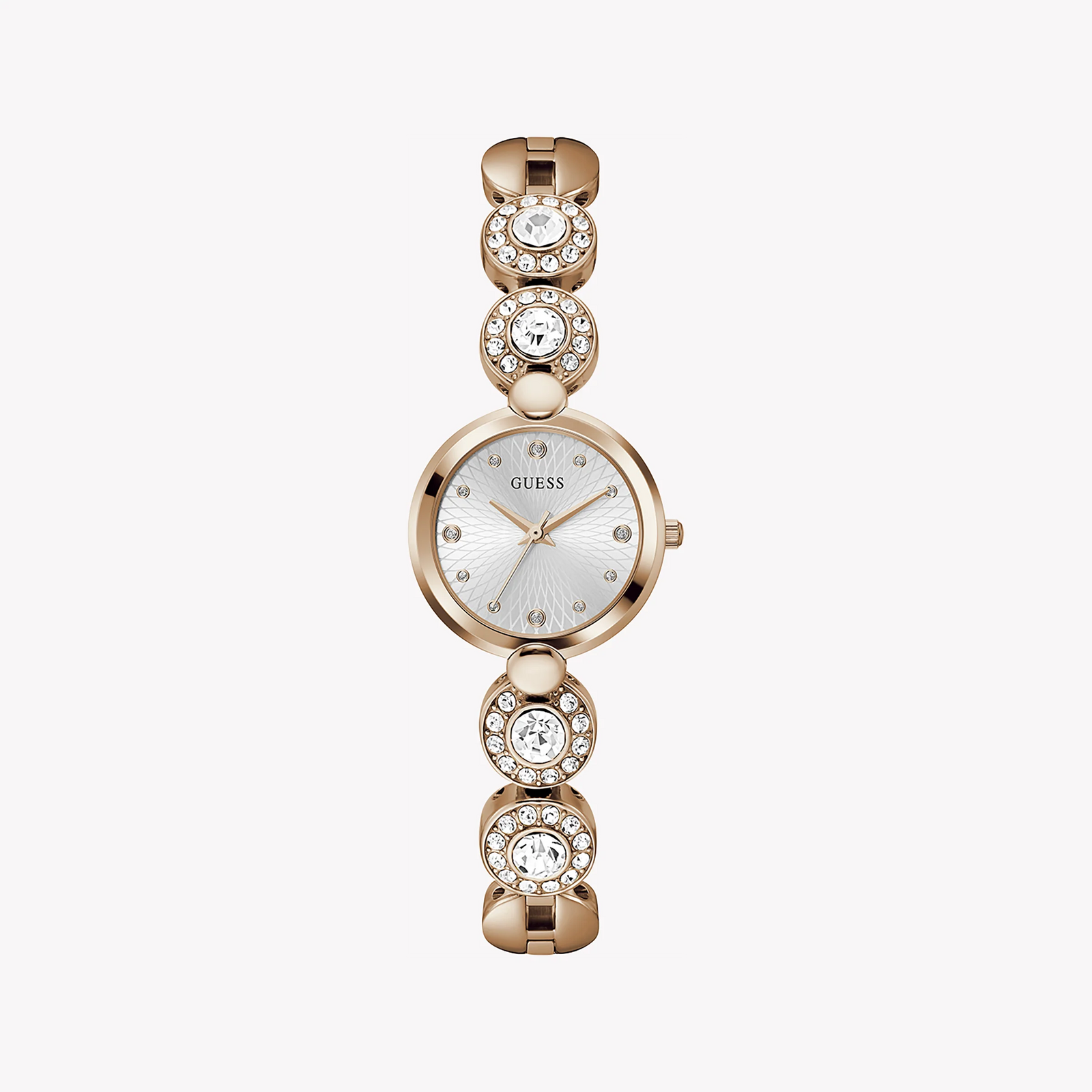 Guess Women's Rose Gold Watch, Silver Dial | Gw0757l3 by i-watch