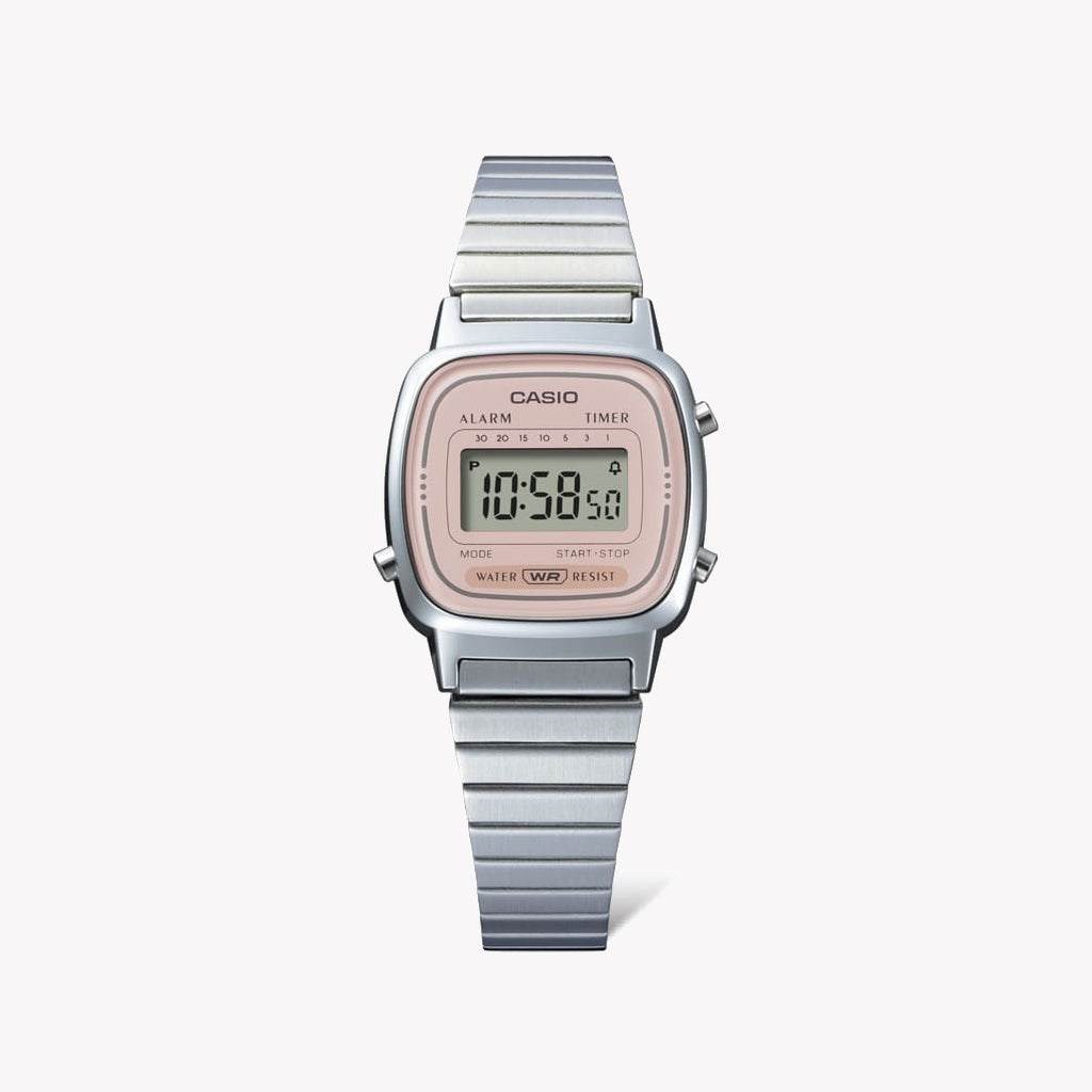 CASIO LA670WEA-4A2EF - PINK CHARM - STYLISH DIGITAL WOMEN'S WATCH with Silver Accents & Functionality-i-Watch-3
