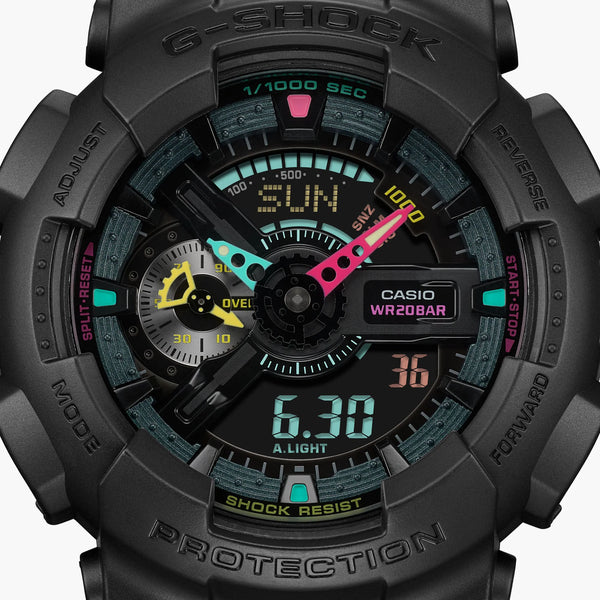 G-Shock Men's Black Resin Watch, Digital Dial | Ga-110mf-1adr by i-watch