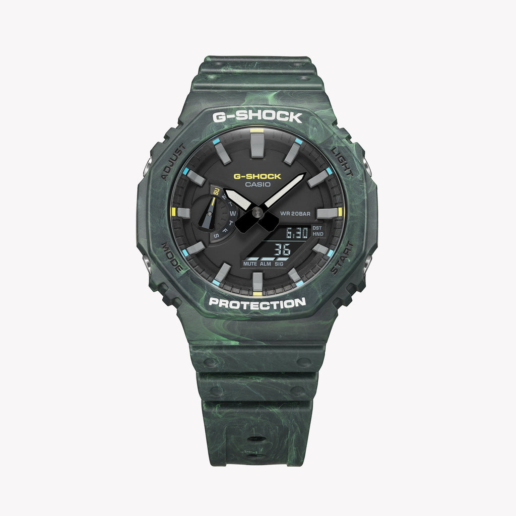 CASIO G-SHOCK GA-2100FR-3ADR OAK ADVENTURE - MEN'S BOLD GREEN RESIN WATCH-i-Watch-3
