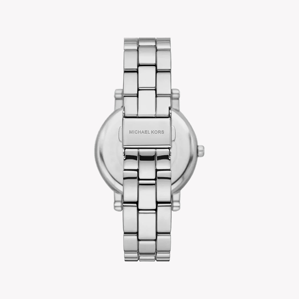 Michael Kors Women's Silver Stainless Steel Watch, Silver Dial | Mk734 i- watch Michael Kors Women's Silver Stainless Steel Watch, Silver Dial | Mk734 i- watch