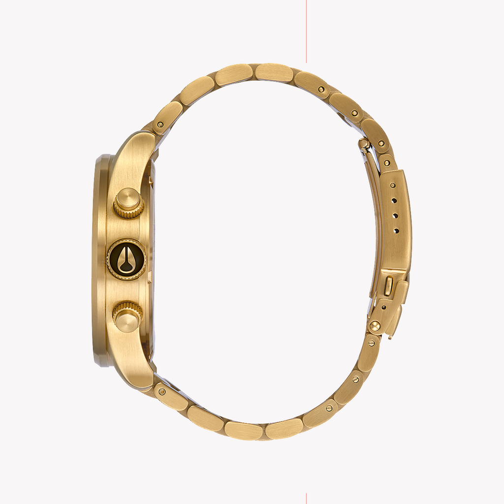 NIXON A386-510 - BOLD ELEGANCE MEN'S TIMEPIECE WITH GREEN DIAL & GOLD FINISH-i-Watch-2