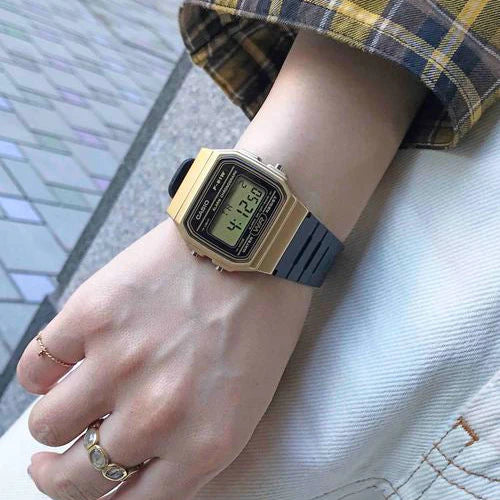 CASIO F-91WM-9A ADVENTURE TIMEKEEPER - STYLISH GOLD & BLACK DIGITAL WATCH for Men-i-Watch-5