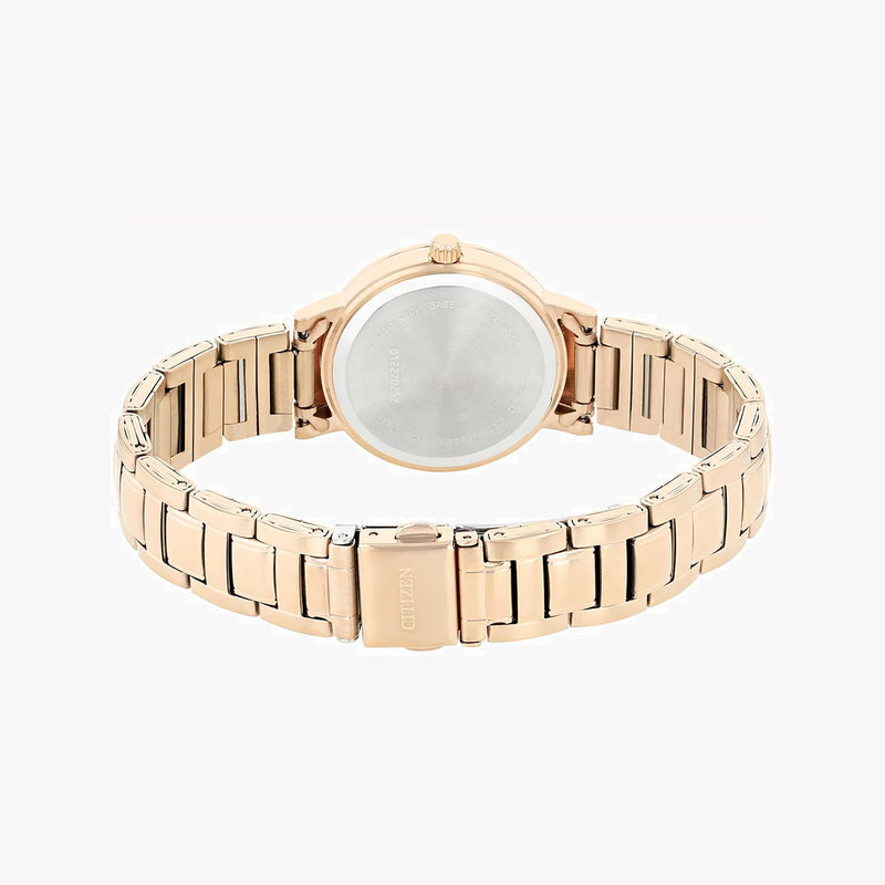Citizen Women's Rose Gold Watch, Black Dial | El3048-53e by i-watch