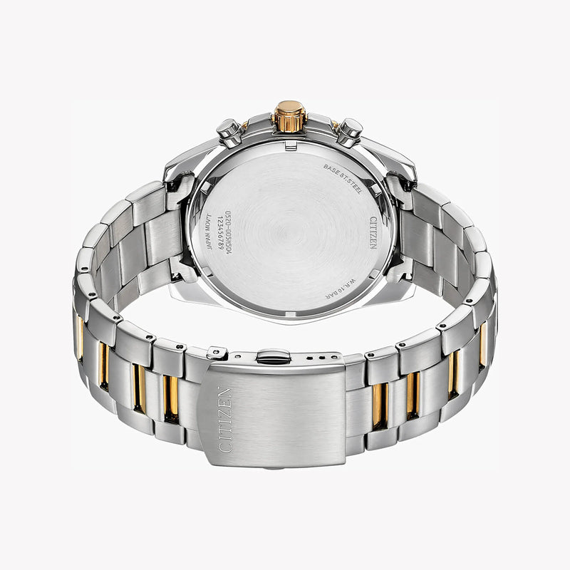 Citizen Men's Silver & Gold Watch, Gold Dial | An8204-59x by i-watch