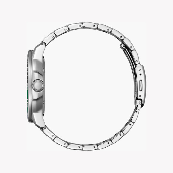 Citizen Men's Silver Stainless Steel Watch, Green Dial | Aw1526-89x by i-watch