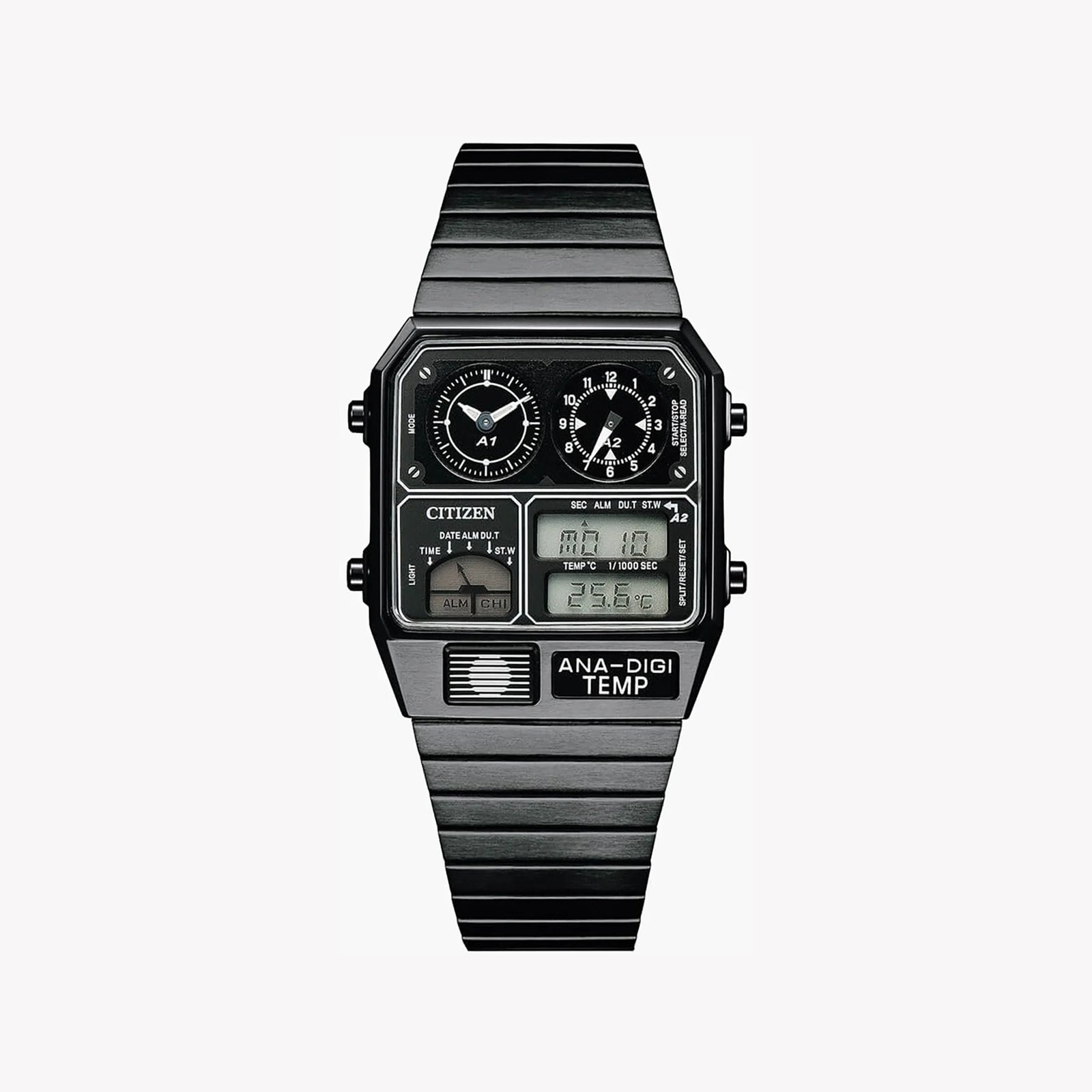 Citizen Jg2105-93e - Timeless Performance Men's Chronograph Watch In Black Stainless Steel by i-watch