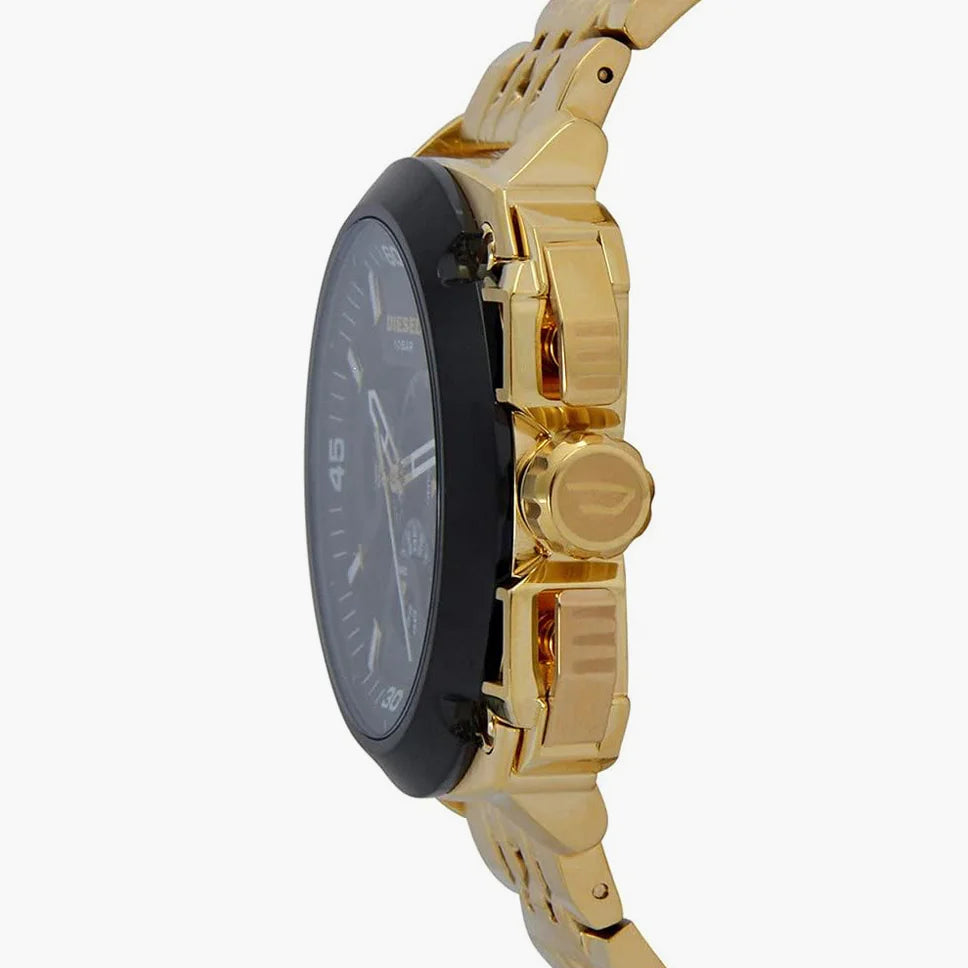 Diesel Men's Gold Watch, Black Dial | Dz7378 by i-watch