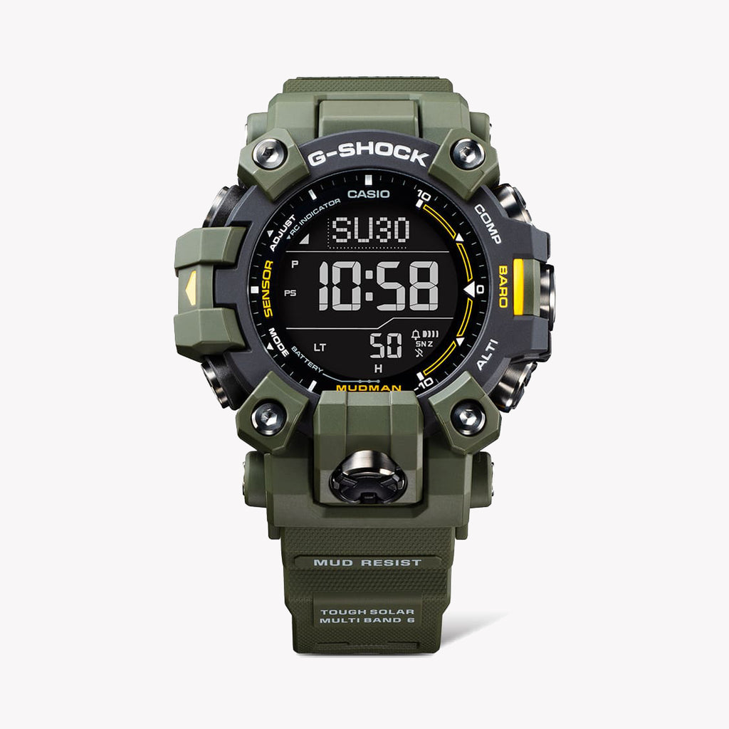 CASIO G-SHOCK GW-9500-3ER ADVENTURE READY - RUGGED PERFORMANCE & STYLE Men's Watch with green resin band and digital display-i-Watch-3