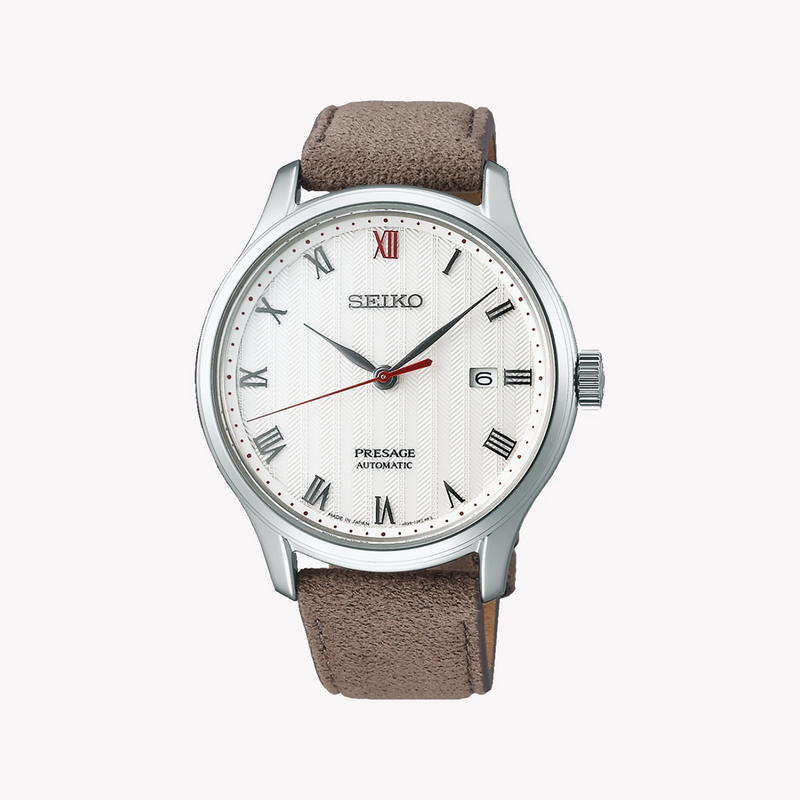 Seiko Presage SRPG25J1 Automatic Men's Watch, Brown Leather Band-i-Watch