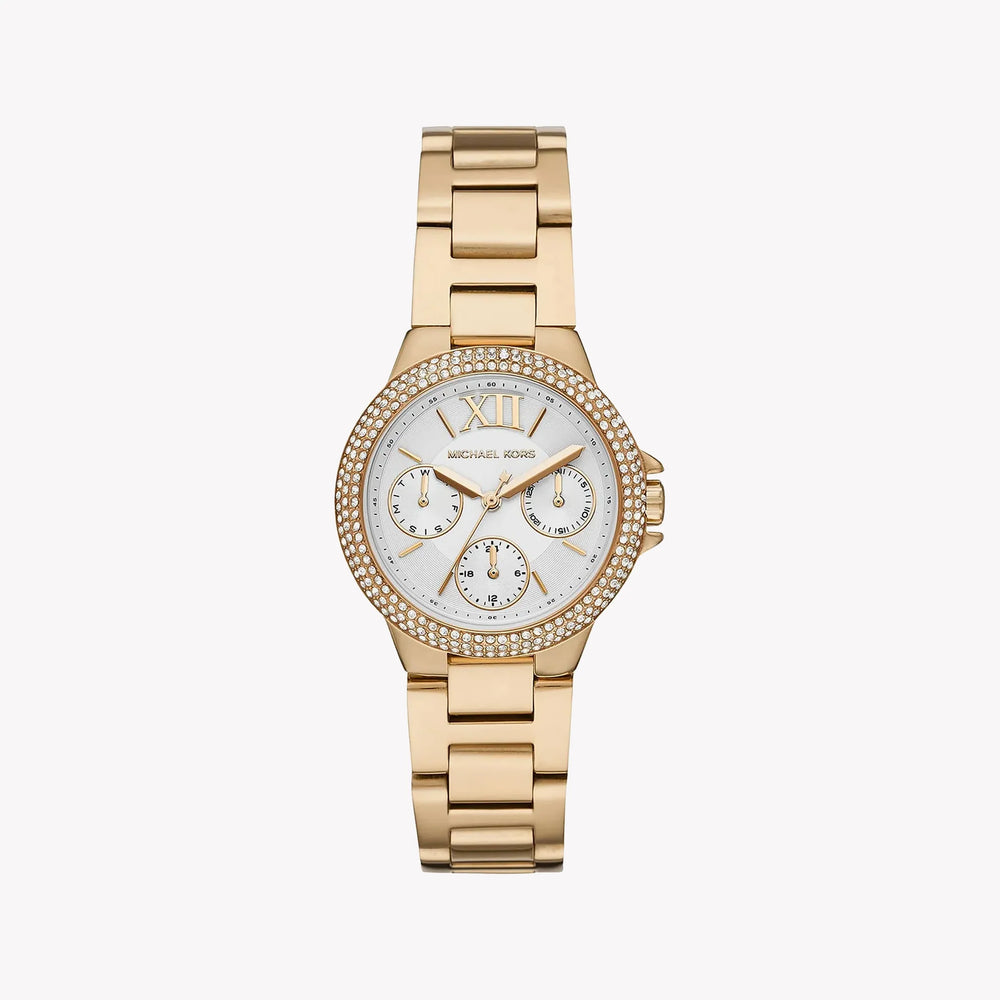 Michael Kors Women's Gold Stainless Steel Watch, White Dial | Mk6844 by i-watch