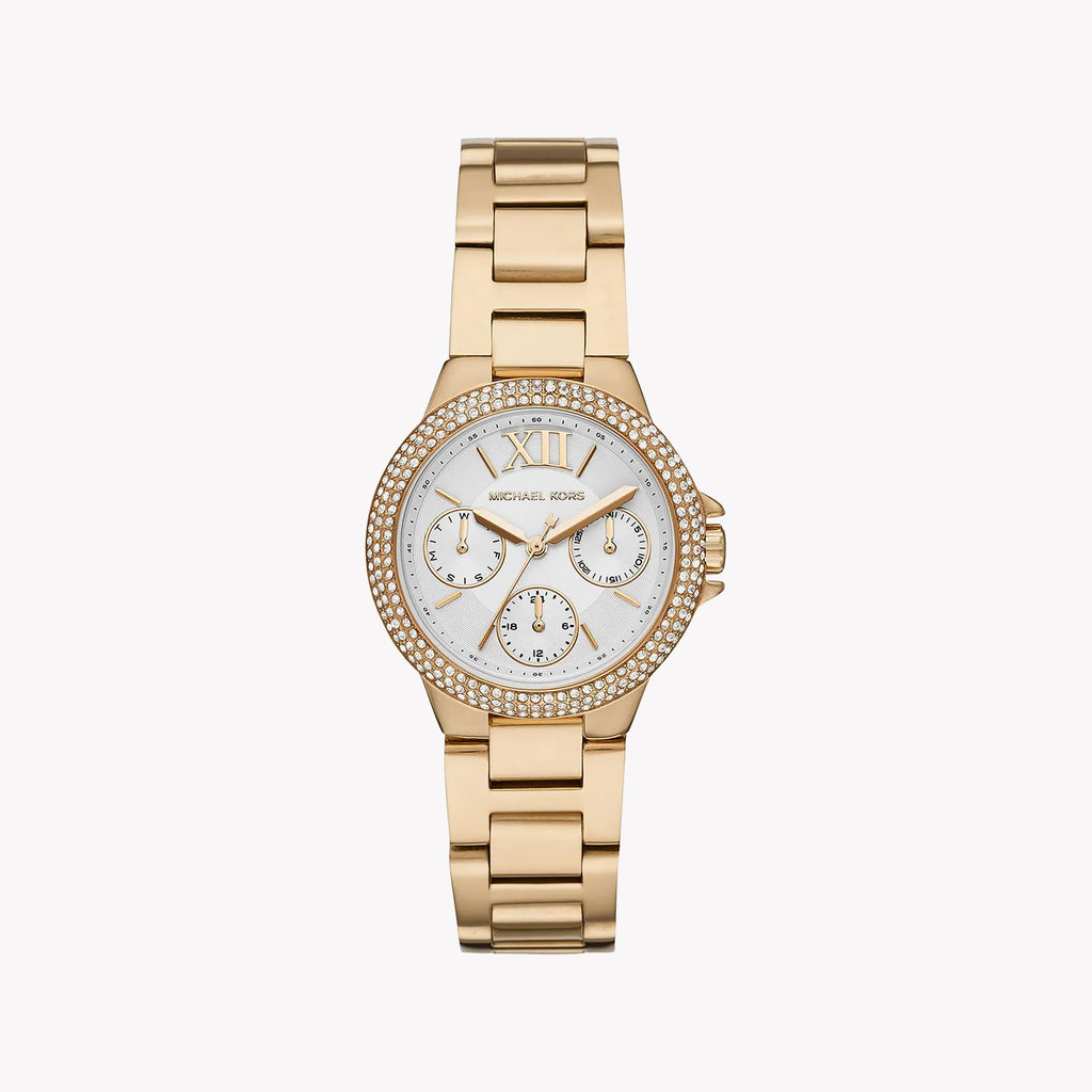 MICHAEL KORS MK6844 - RADIANT GOLD & WHITE TIMEPIECE FOR WOMEN'S ELEGANCE