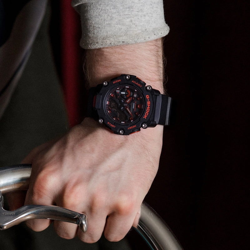 Casio G-Shock Ga-2200bnr-1adr - Rugged Black Powerhouse Men's Watch by i-watch