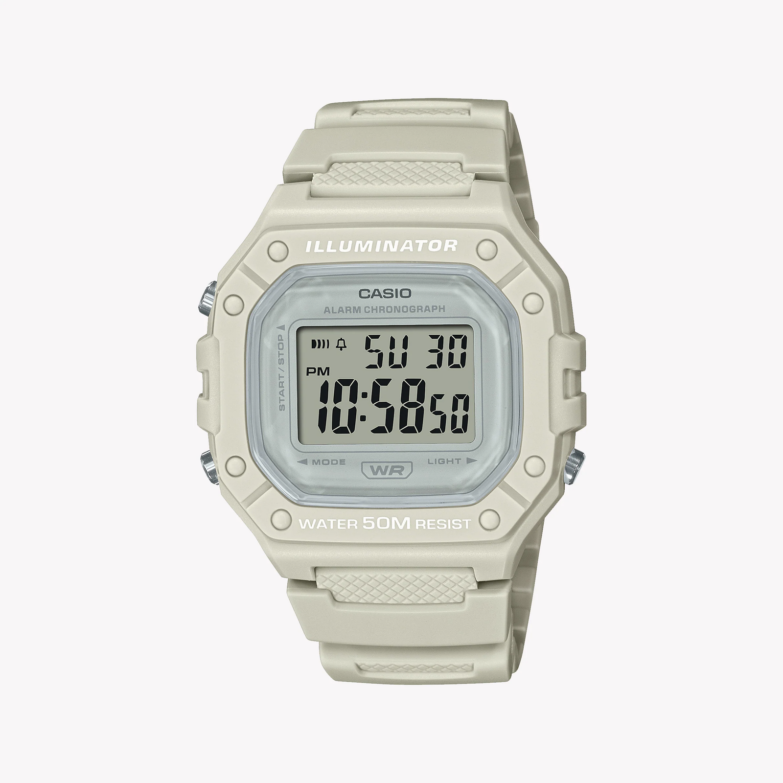 Casio Unisex Black Resin Watch, Digital Dial | W-218hc-8avdf by i-watch