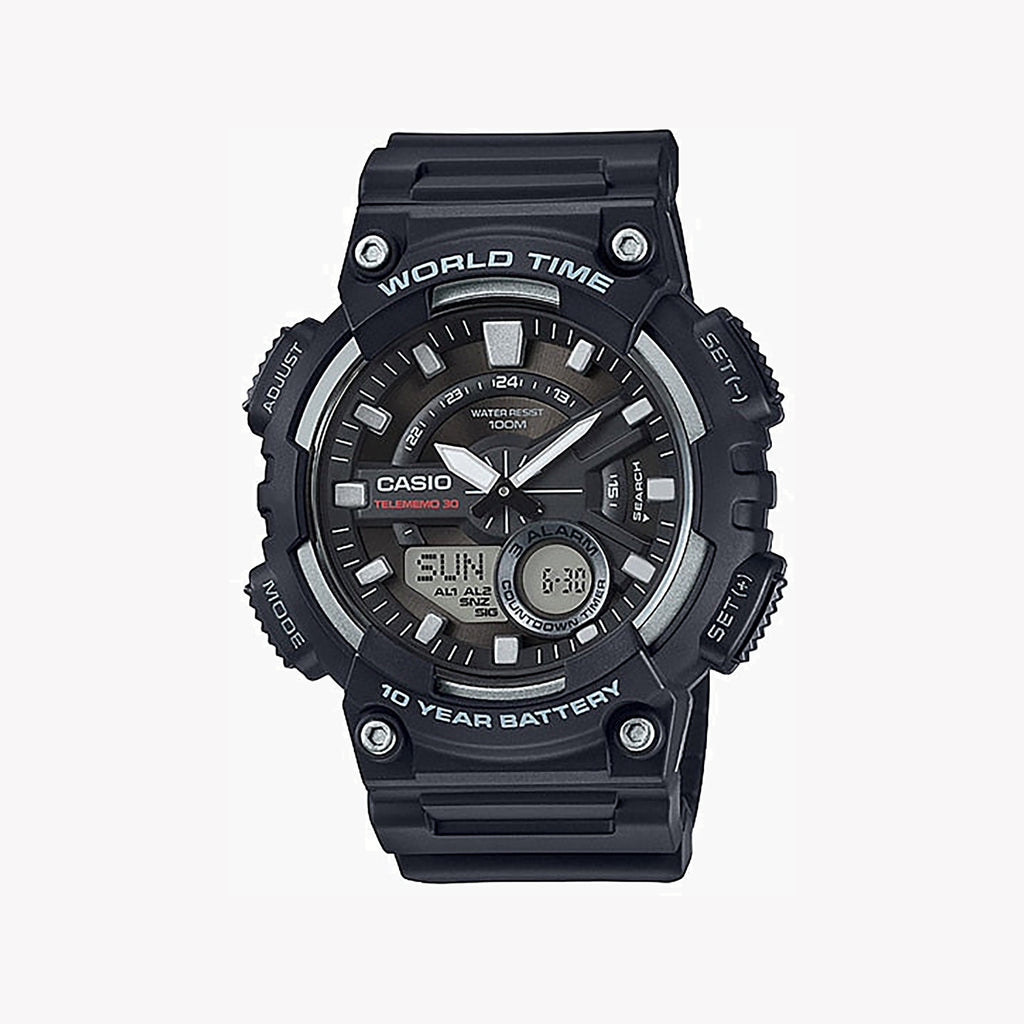 CASIO AEQ-110W-1AVDF BLACKOUT SPORTY - ADVENTURE-READY MEN'S WATCH