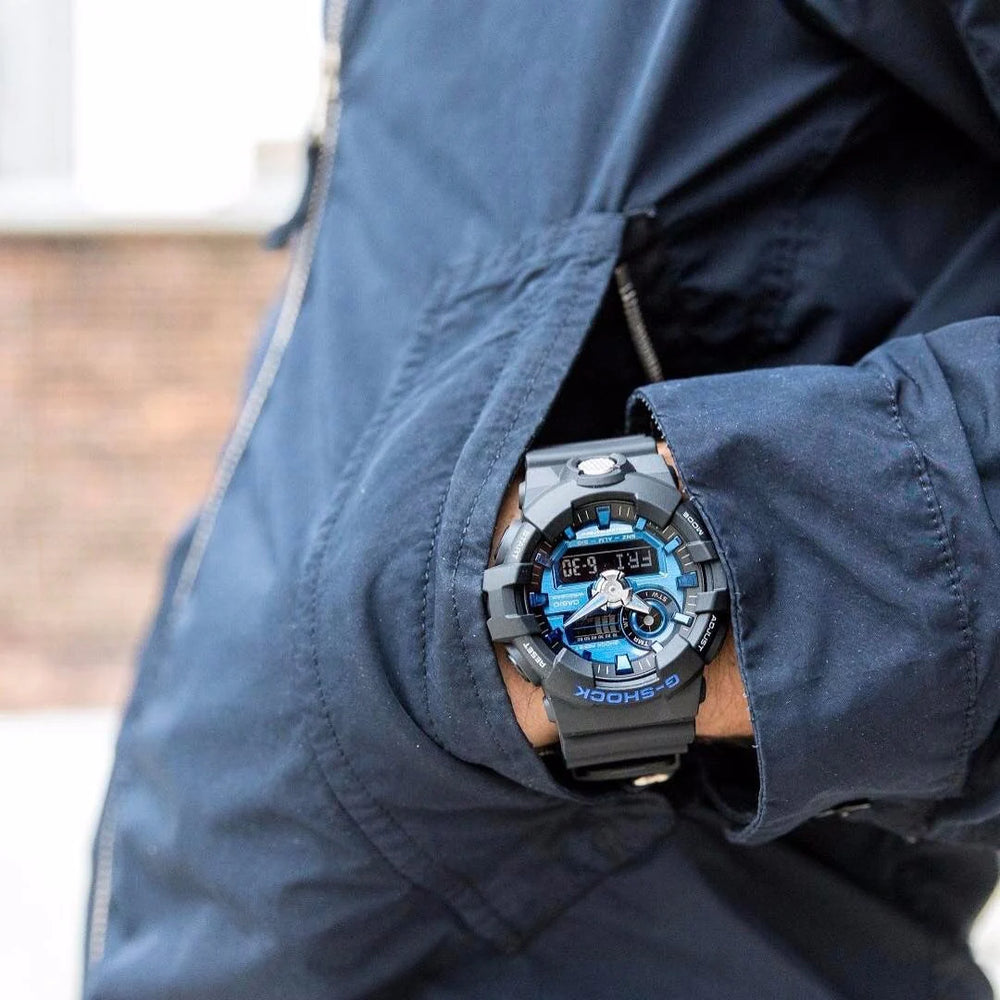 Casio G-Shock Ga710-1a2 Bold Commander - Men's Rugged Timepiece With Vibrant Digital Dial by i-watch