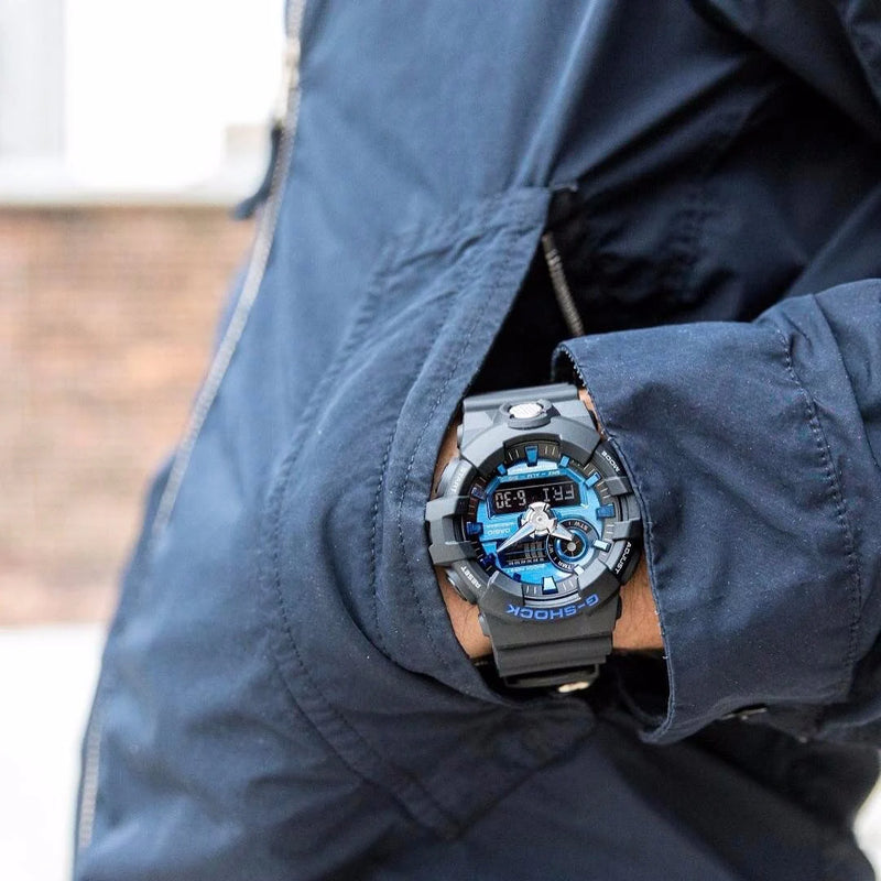 Casio G-Shock Ga710-1a2 Bold Commander - Men's Rugged Timepiece With Vibrant Digital Dial by i-watch