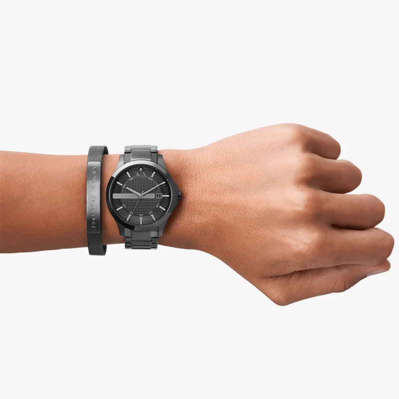 ARMANI EXCHANGE AX7101 BLACK BOLD - MEN'S SLEEK STAINLESS STEEL WATCH-i-Watch-4