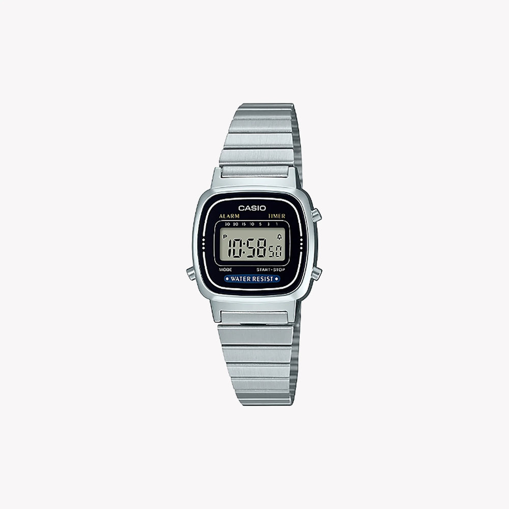 Casio Women's Silver Watch, Metal Strap | La-670wea-1ef by i-watch