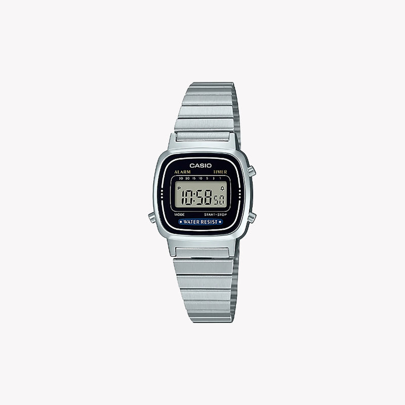 Casio Women's Silver Watch, Metal Strap | La-670wea-1ef by i-watch