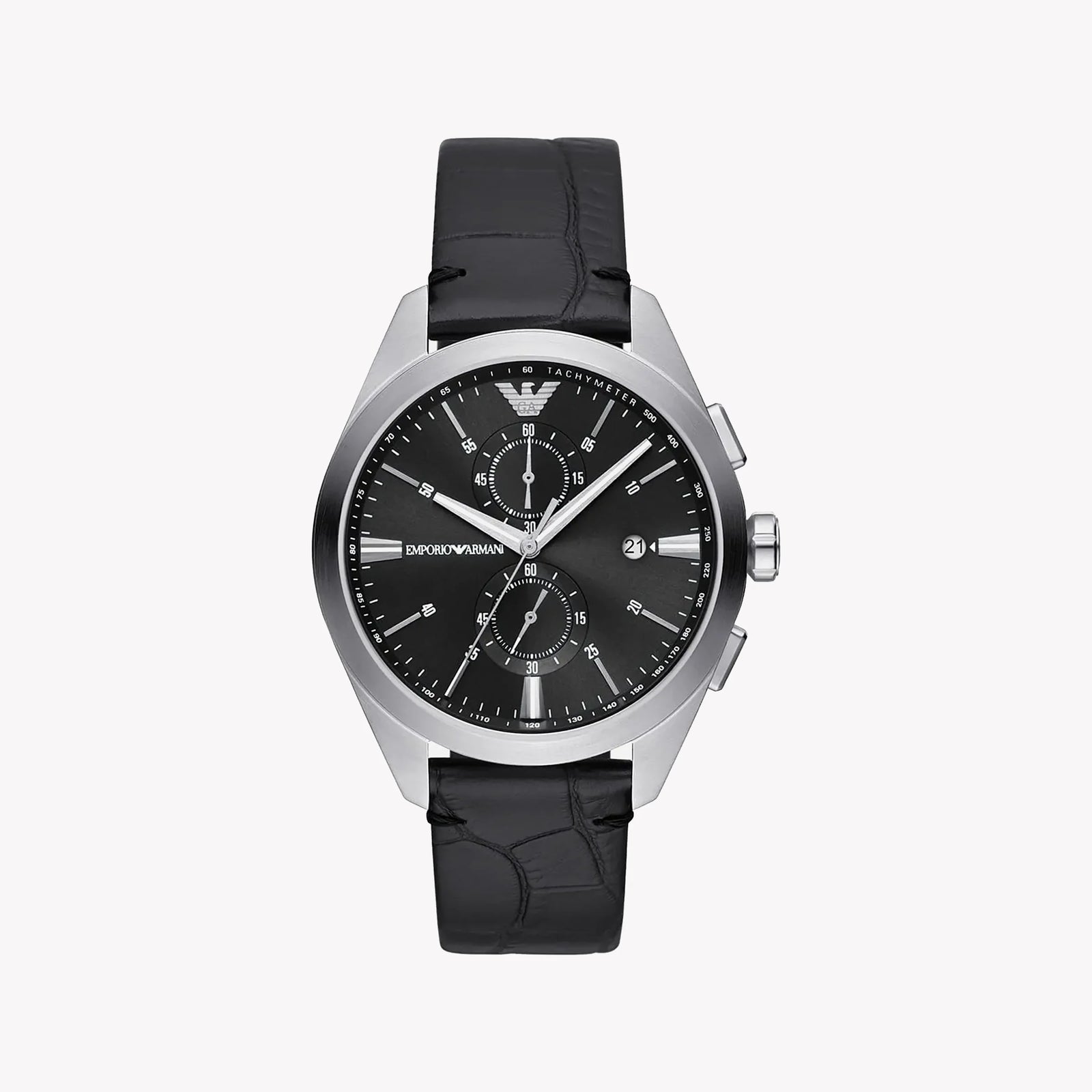 Emporio Armani Men's Silver Watch, Black Dial | Ar11542 by i-watch
