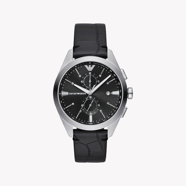 Emporio Armani Men's Silver Watch, Black Dial | Ar11542 by i-watch