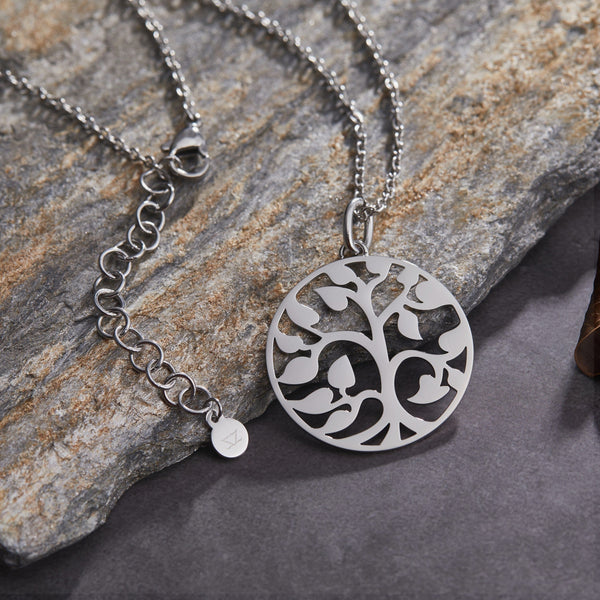 Zink Women's Necklace - Silver Stainless Steel | Zfnl003s