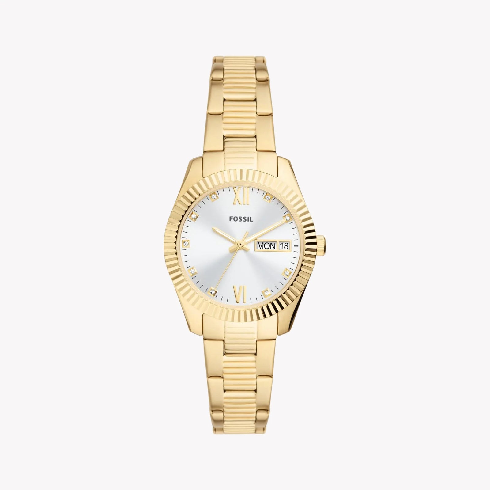 Fossil Women's Gold Watch, Silver Dial | Es5199 by i-watch