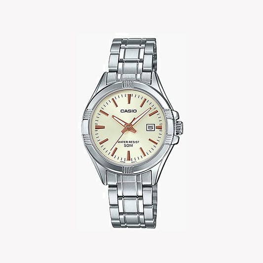 Montre Casio LTP-1308D-9AV analogique argentée pour femme