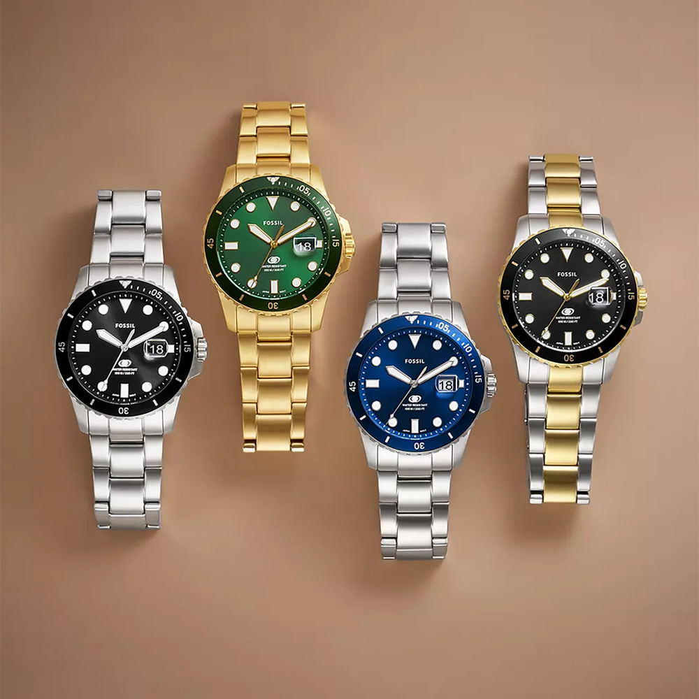 Fossil Men's Gold Watch, Green Dial | Fs6030 by i-watch