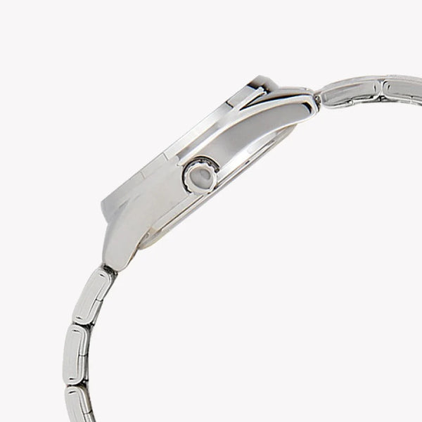 Casio Women's Silver Stainless Steel Watch, Black Dial | Ltp-1335d-1avdf by i-watch