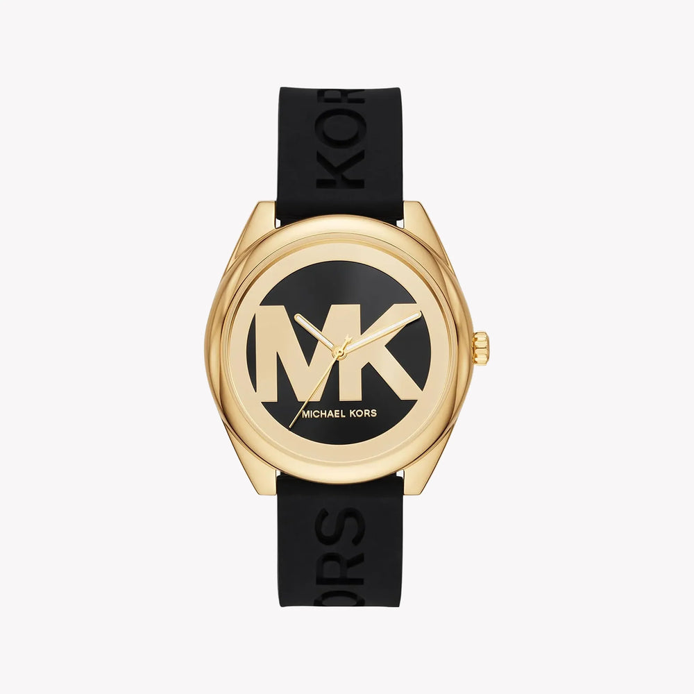 Michael Kors Men's Gold Watch, Black Silicone Band | Mk7313 – i-watch