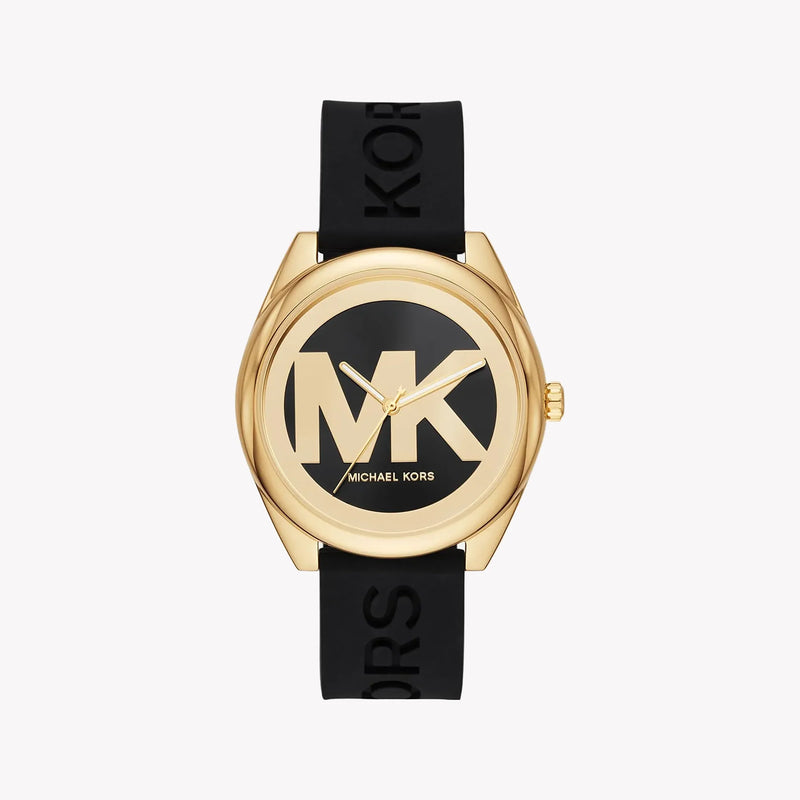 Michael Kors Men's Gold Watch, Black Silicone Band | Mk7313 by i-watch