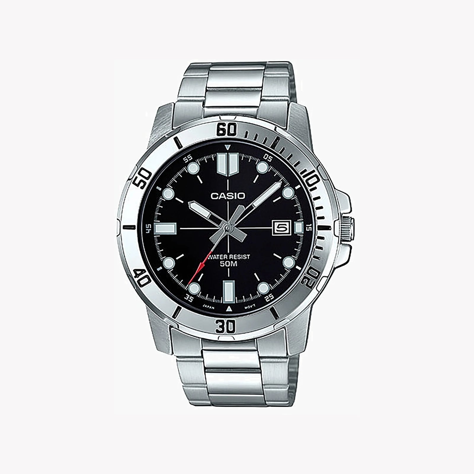 Casio Men's Stainless Steel Watch, Silver | Mtp-Vd01d-1evudf by i-watch
