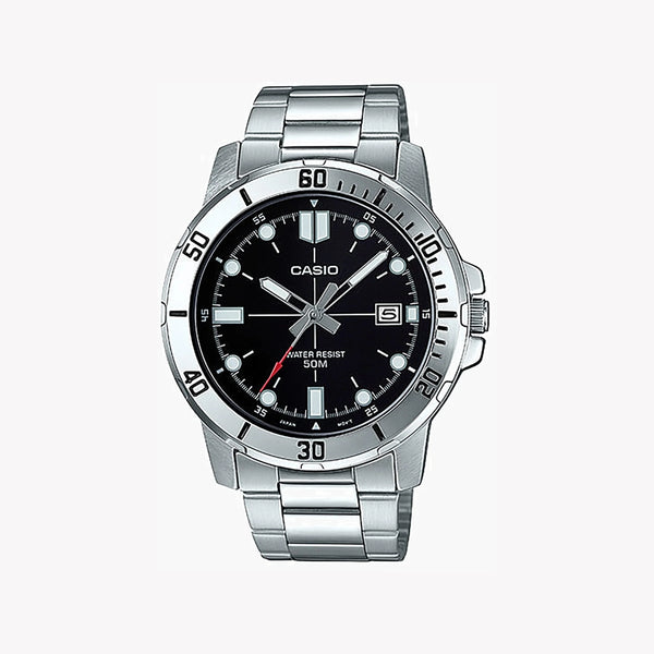 Casio Men's Stainless Steel Watch, Silver | Mtp-Vd01d-1evudf by i-watch