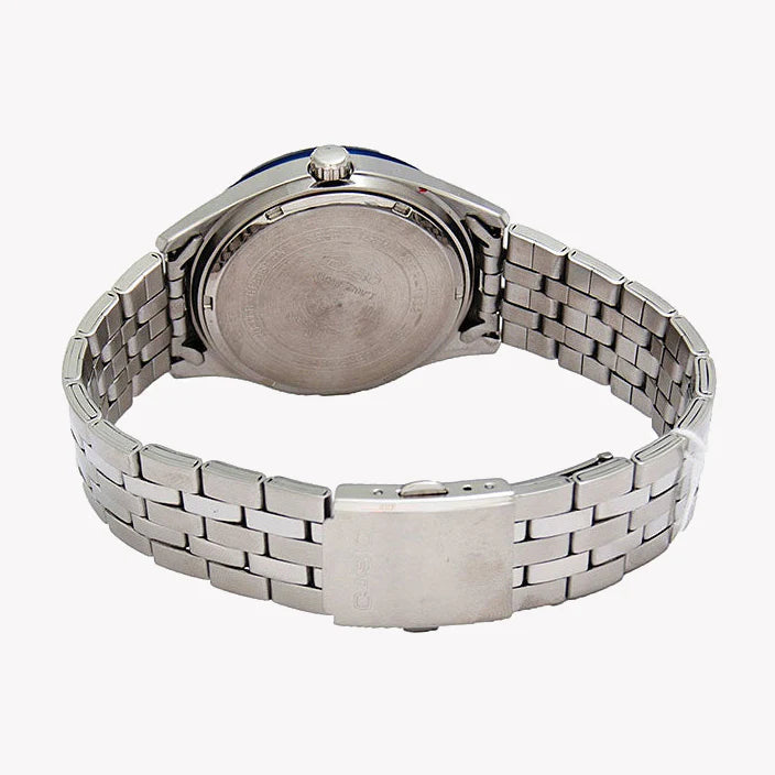 Casio Mtp-1352d-8b2vd - Sporty Elegance Men's Watch With Stainless Steel Band & White Dial by i-watch