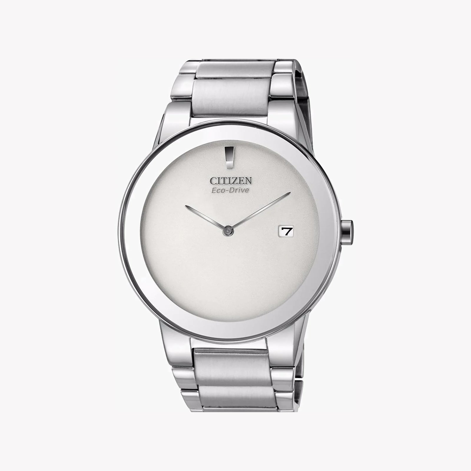 Citizen Men's Stainless Steel Silver Watch, White Dial | Au1060-51a by i-watch