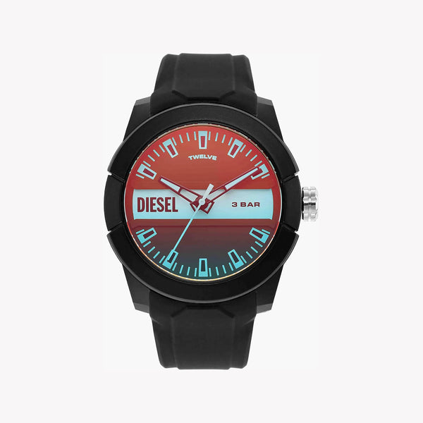 Diesel Men's Black Silicone Watch, Black Dial | Dz1982 by i-watch