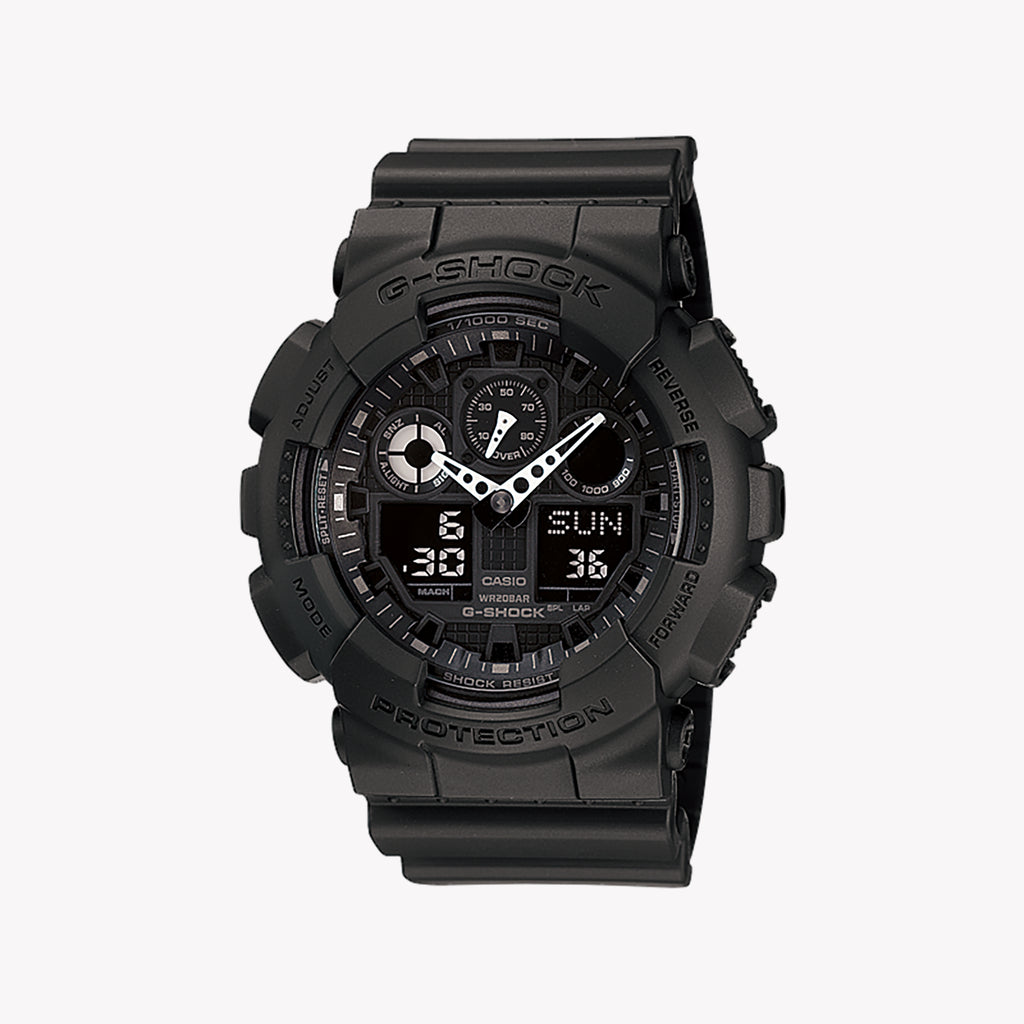 CASIO G-SHOCK GA-100-1A1ER BOLD ADVENTURER - MEN'S BLACK RESIN DYNAMIC TIMEPIECE