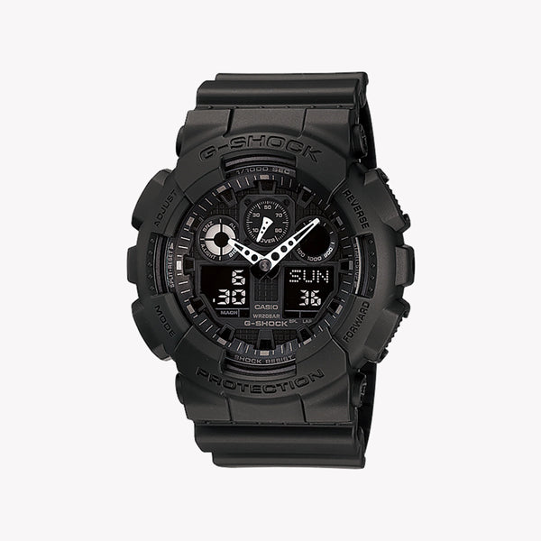 CASIO G-SHOCK GA-100-1A1ER BOLD ADVENTURER - MEN'S BLACK RESIN DYNAMIC TIMEPIECE