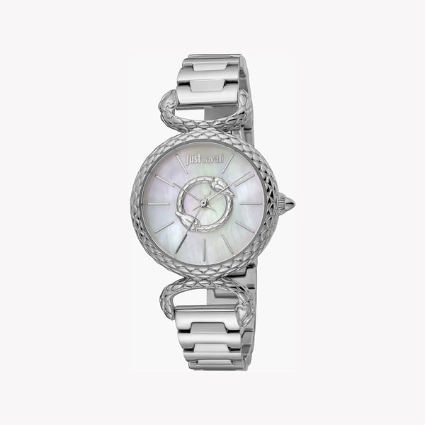 Just Cavalli Women's Silver Watch, White Mother Of Pearls | Jc1l148m0045 by i-watch