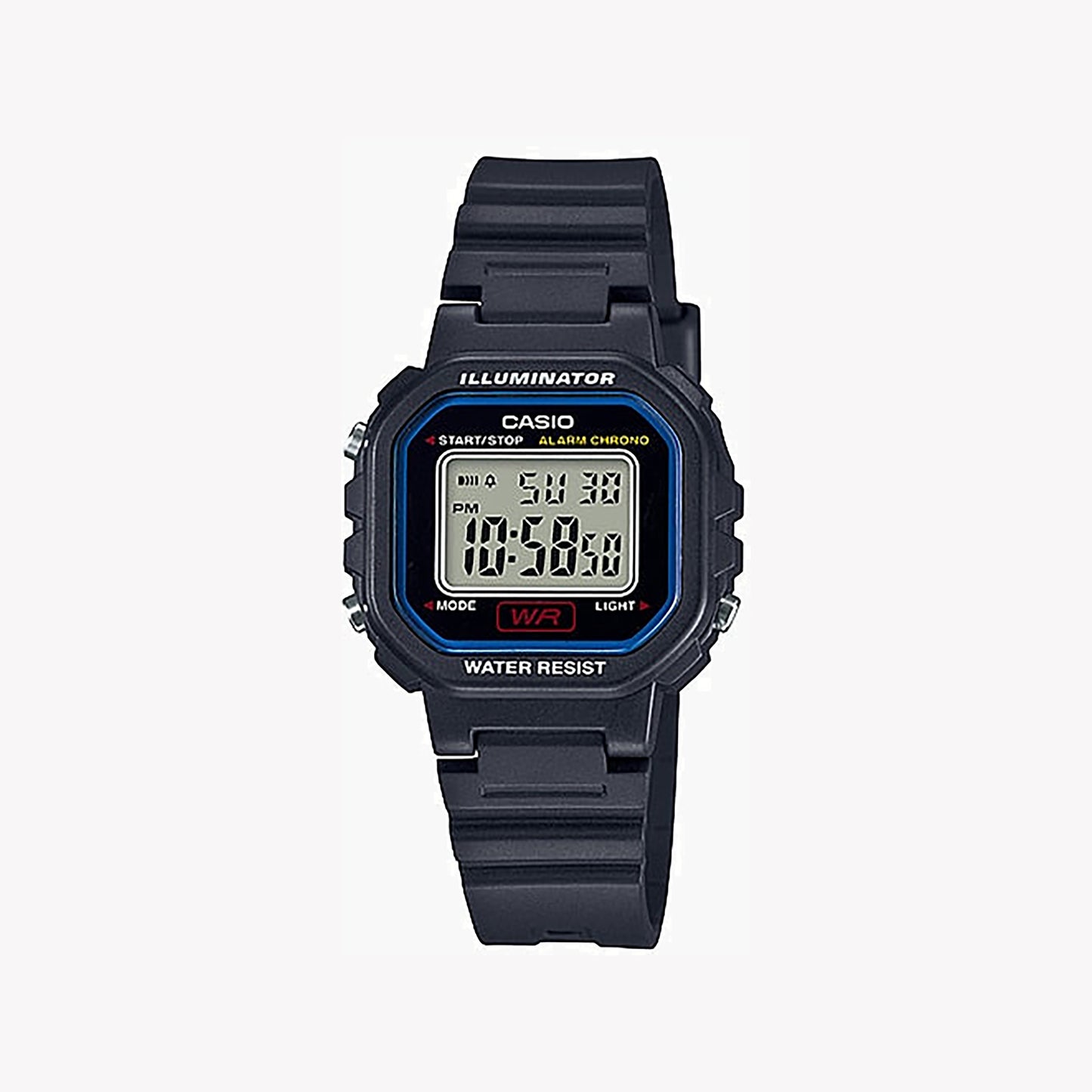 Casio LA-20WH-1C Digitale schwarze Damenuhr