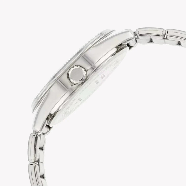 Timeless Elegance Unisex Silver Watch, Blue Dial | Mtp-1302pe-2avef by i-watch