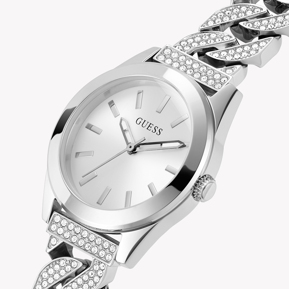 GUESS GW0546L1 - ELEGANT SOPHISTICATION - Women's Silver Stainless Steel Watch with White Dial-i-Watch-5