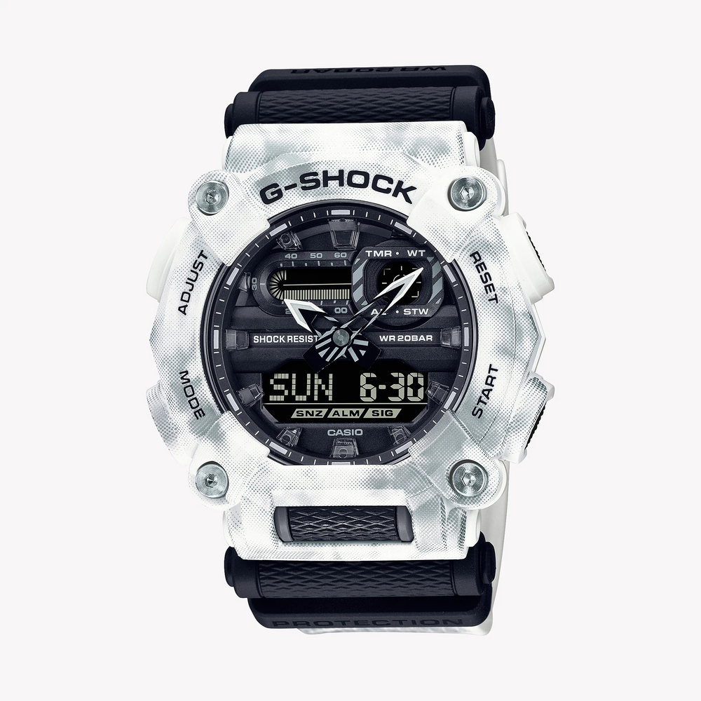 Casio G-Shock Ga-900gc-7adr - Adventure-Ready Elegance Men's Watch With Silver Case & Black Band by i-watch