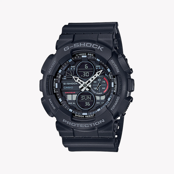 Casio G-Shock Ga-140-1a1dr - Durable Elegance Men's Sport Watch With Black Resin & Bold Digital Dial by i-watch
