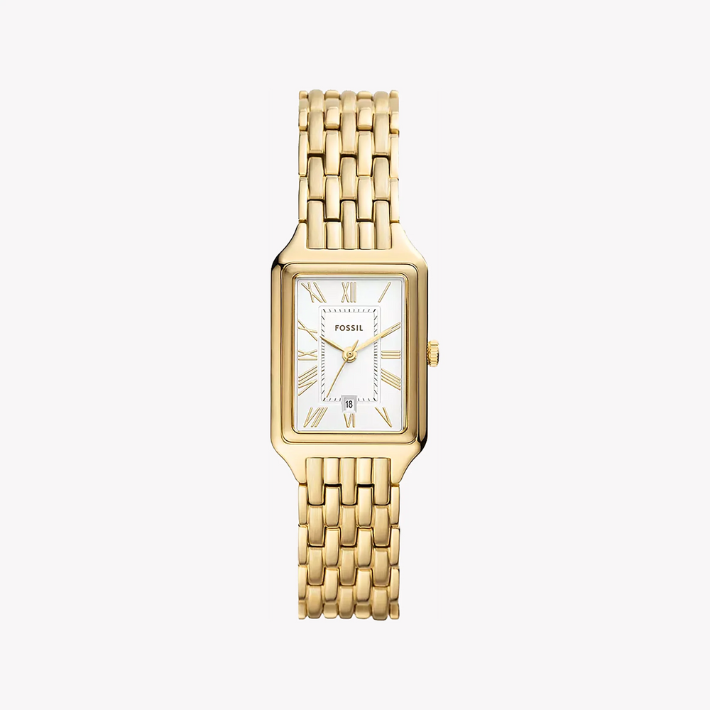 Fossil Women's Gold Stainless Steel Watch, Silver Dial | Es5220 by i-watch