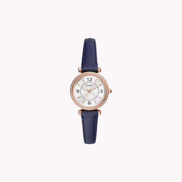 Fossil Women's Blue Leather Watch, Silver Dial | Es5295 by i-watch