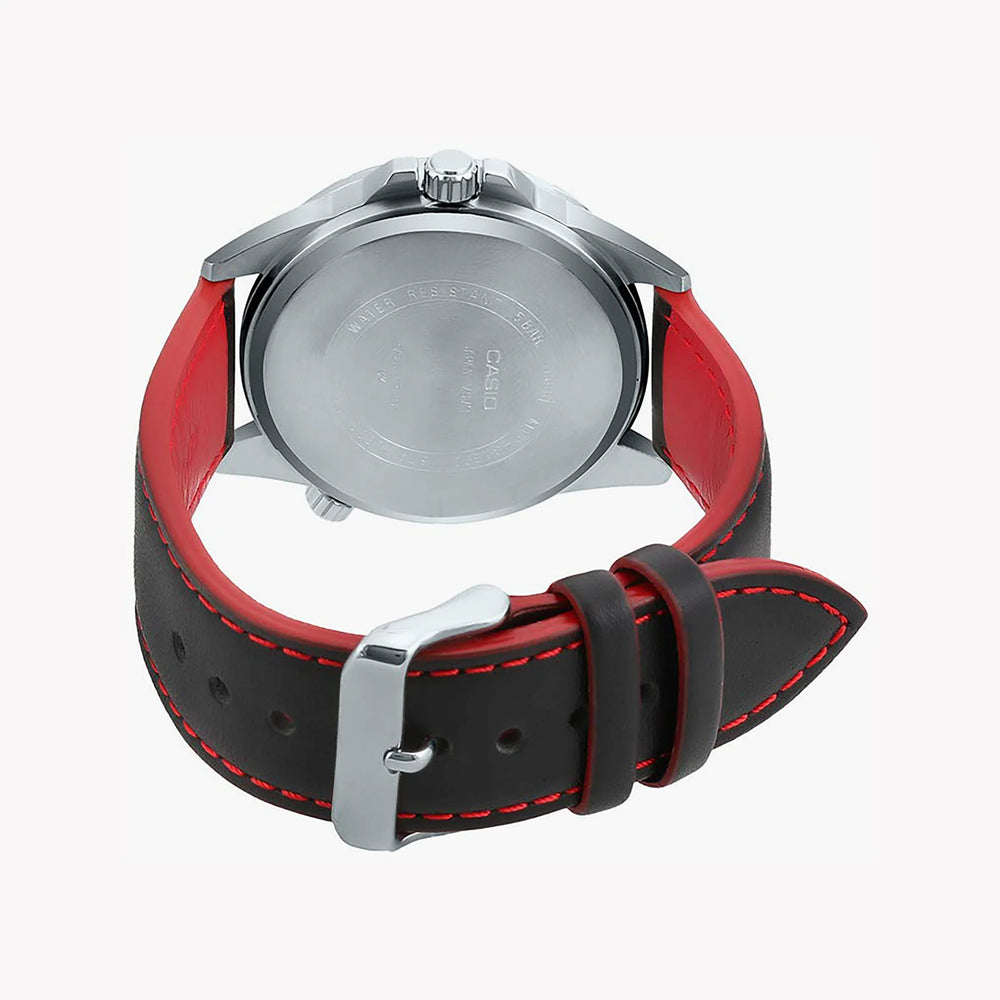 Casio Mtp-Sw320l-1avdf Elegant Strength - Men's Stainless Steel Timepiece With Leather Band by i-watch