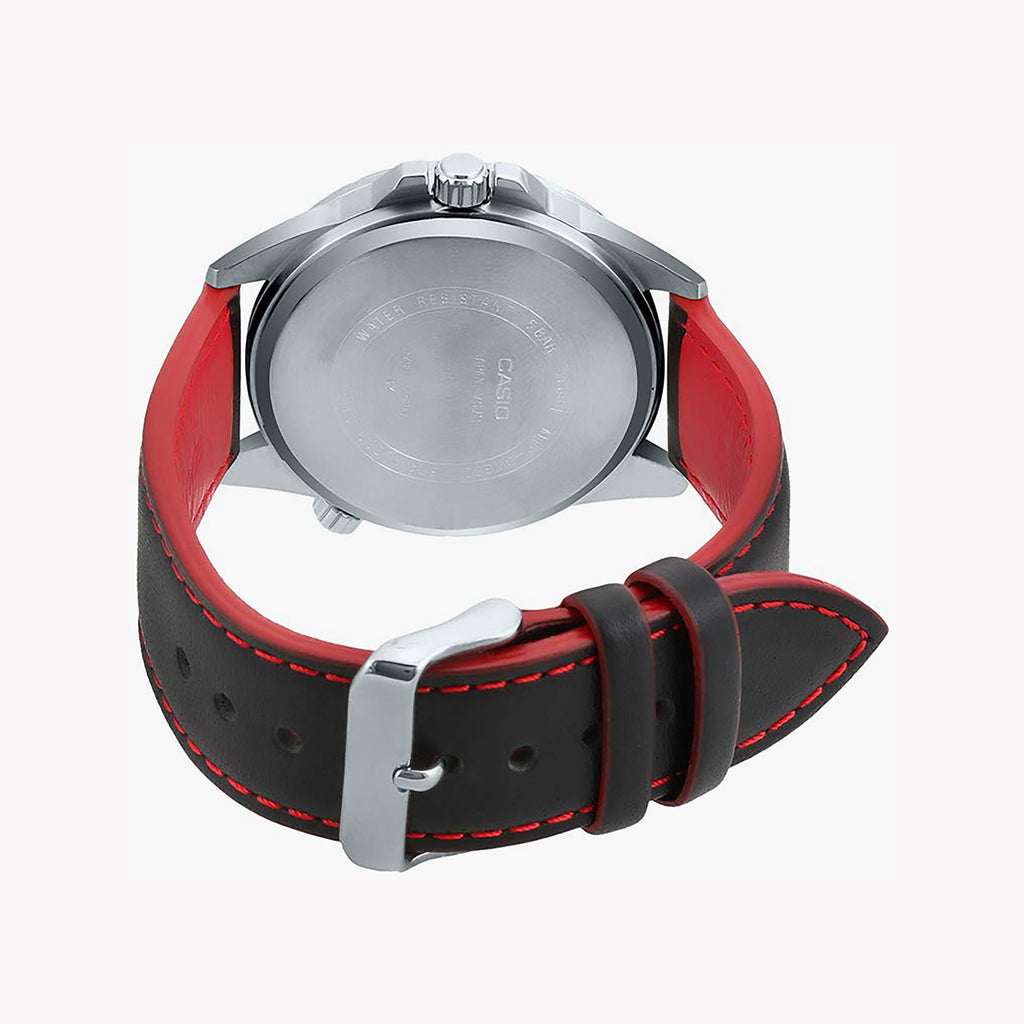 CASIO MTP-SW320L-1AVDF ELEGANT STRENGTH - MEN'S STAINLESS STEEL TIMEPIECE WITH LEATHER BAND-i-Watch-5
